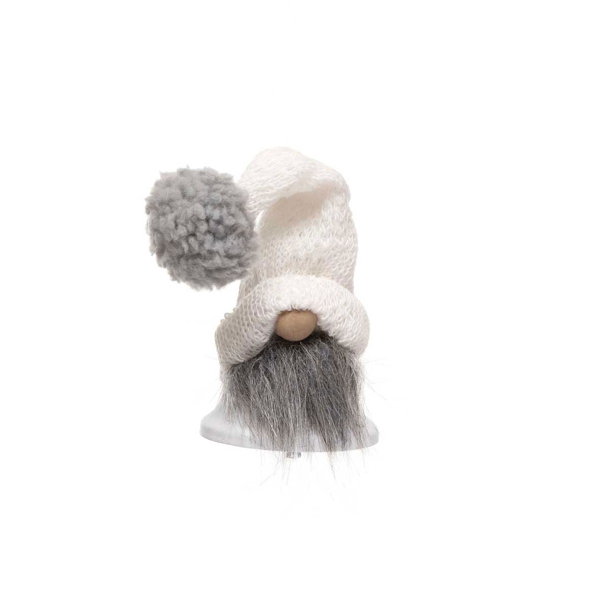 !HOLIDAY CHEER BELL GNOME CREAM SMALL